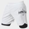 Fumetsu Berserker Dual Layer Fight Shorts White/ Black